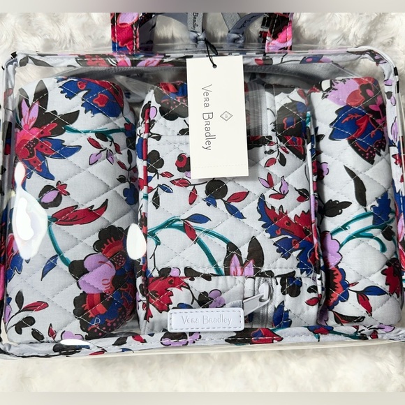 Brand New Vera Bradley 4 Piece Cosmetic Organizer Travel Set, NWT - Picture 7 of 10